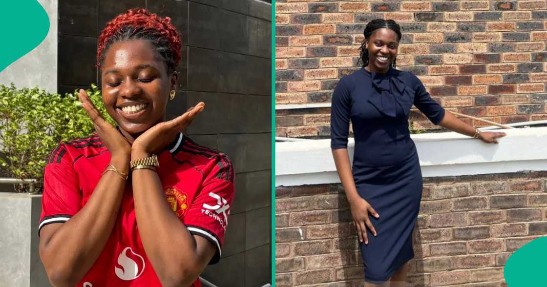 Nigerian graduate celebrates finishing with first class at law school.
