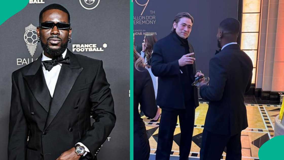 Adekunle Gold attends Ballon Do'r Adekunle Gold attends Ballon Do'r