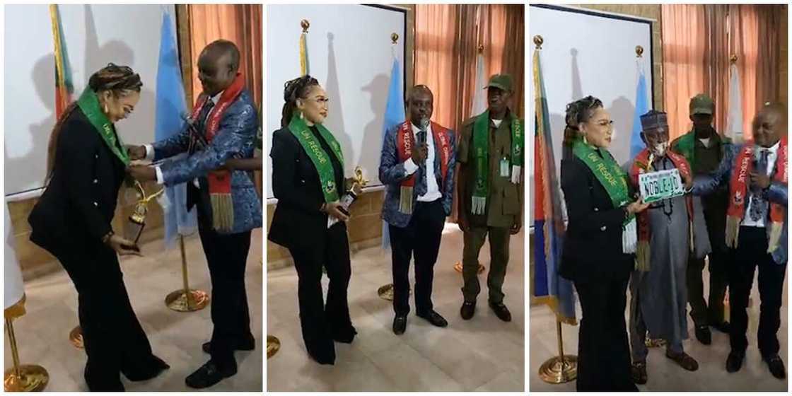 Tonto Dikeh Bags United Nations Ambassadorial Position, Given Offical Number Plate Tonto Dikeh Bags United Nations Ambassadorial Position, Given Offical Number Plate