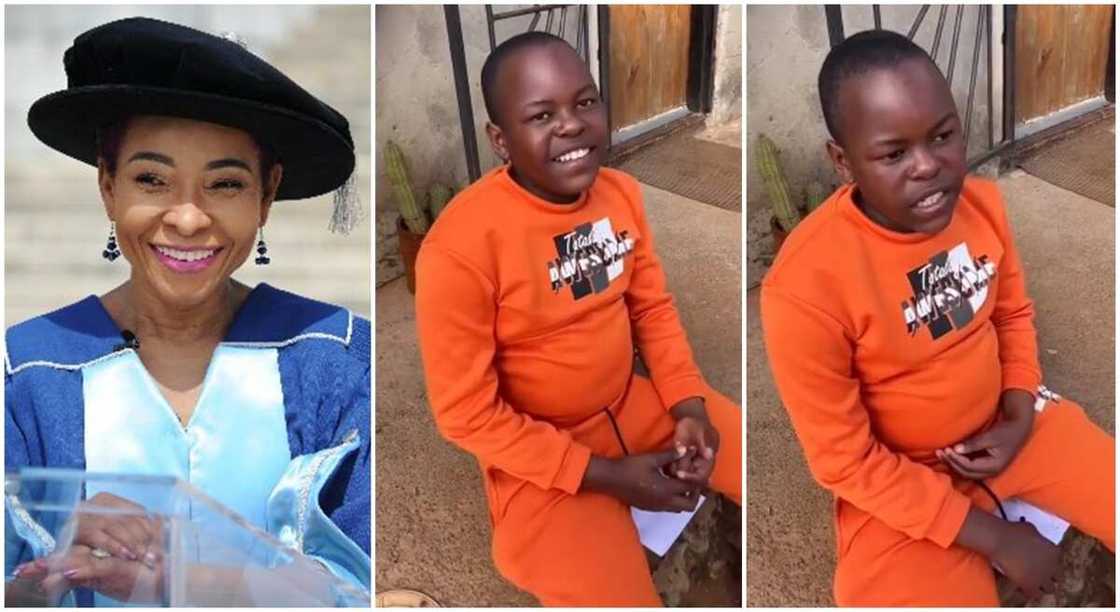 Professor Mamokgethi Phakeng and Maths genius Sibahle Zwane. Professor Mamokgethi Phakeng and Maths genius Sibahle Zwane.