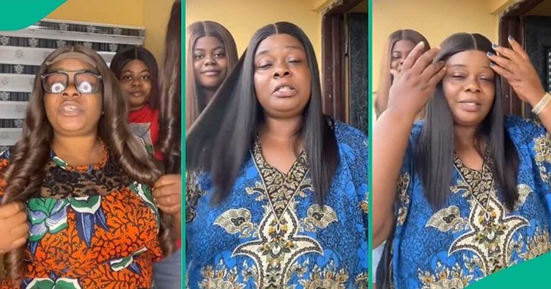 Nigerian lady shows off mum's advertising skill