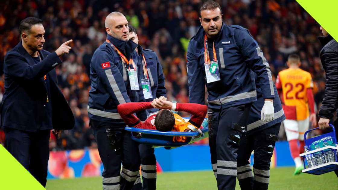 Mauro Icardi, Hakim Ziyech, Galatasaray, Tottenham Hotspur, Ali Sami Yen Spor Kompleski, Istanbul, Turkiye, UEFA Europa League. Mauro Icardi, Hakim Ziyech, Galatasaray, Tottenham Hotspur, Ali Sami Yen Spor Kompleski, Istanbul, Turkiye, UEFA Europa League.