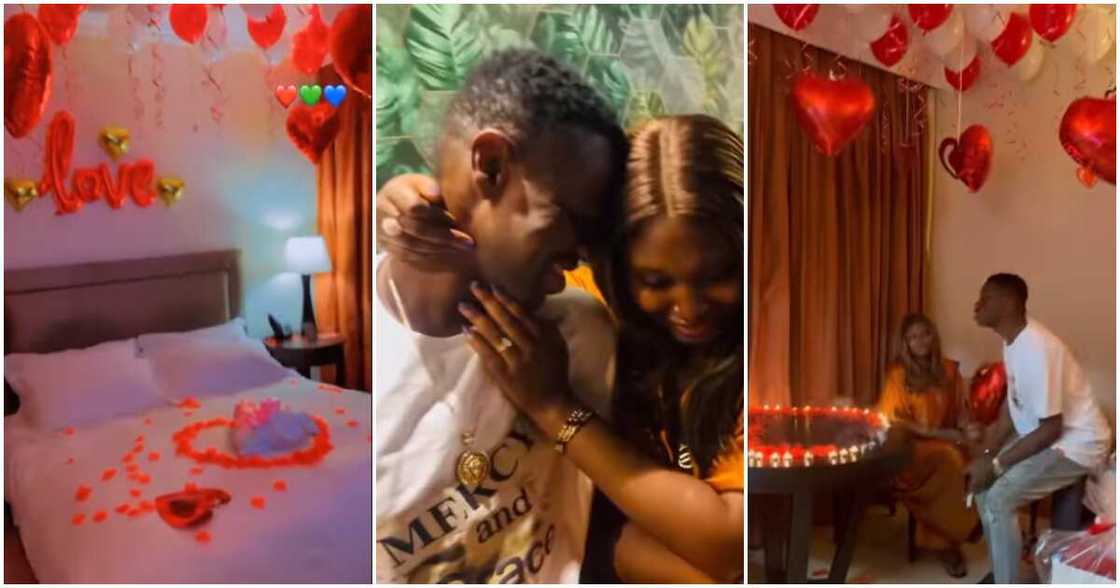 Lateef Adedimeji surprises wife on Valentine's day Lateef Adedimeji surprises wife on Valentine's day