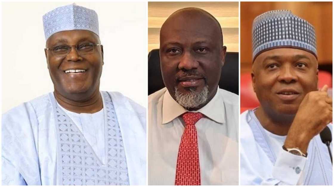 PDP Primary, 2023 election, Atiku Abubakar, Bukola Saraki, Dino Melaye PDP Primary, 2023 election, Atiku Abubakar, Bukola Saraki, Dino Melaye
