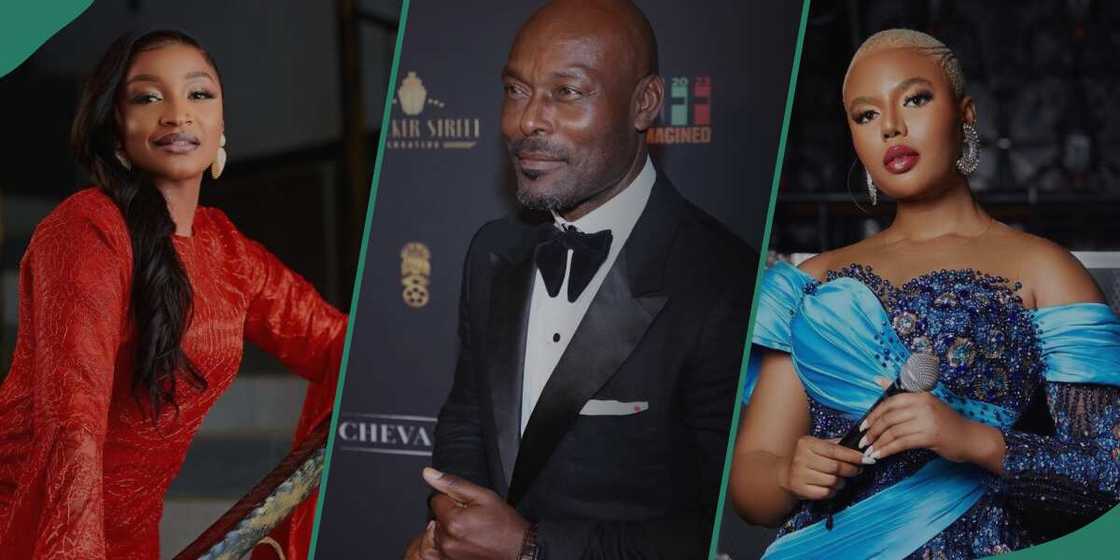 Rahama Sadau, Jimmy Jean-Louis and Nancy Isime Rahama Sadau, Jimmy Jean-Louis and Nancy Isime