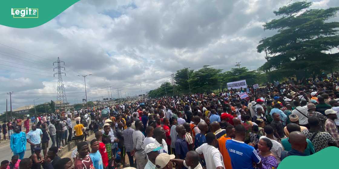 Protesters in Lagos