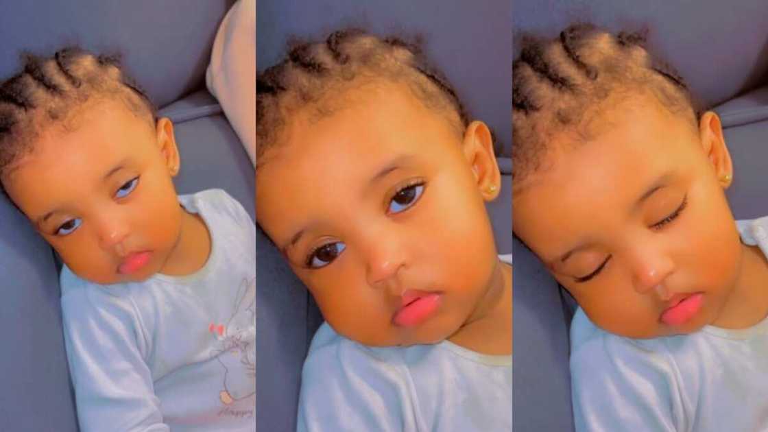 Adorable baby's sleeping moment charms social media Adorable baby's sleeping moment charms social media