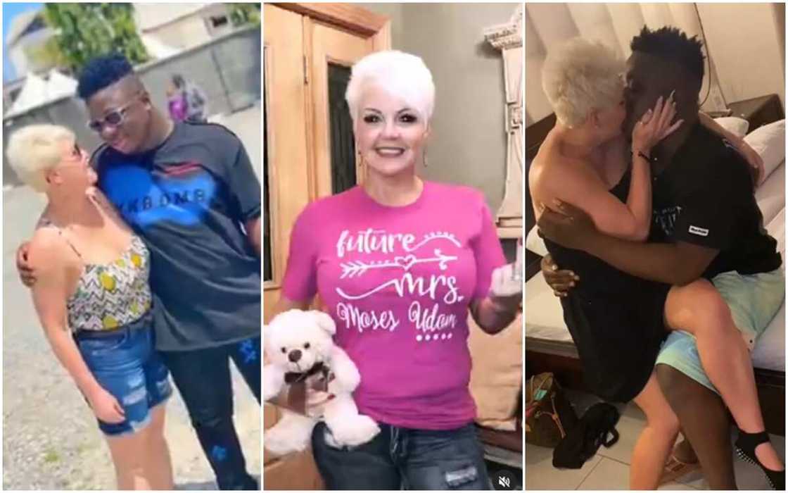 Nigerian man shows off his Oyinbo babe Nigerian man shows off his Oyinbo babe