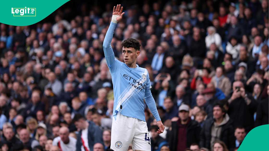 Phil Foden, Manchester City, Crystal Palace, Etihad Stadium, England.