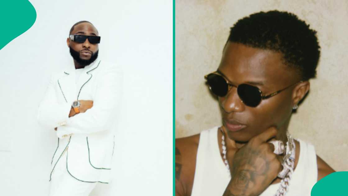 Davido celebrates as his song breaks record after Wizkid threw shade at him. Davido celebrates as his song breaks record after Wizkid threw shade at him.