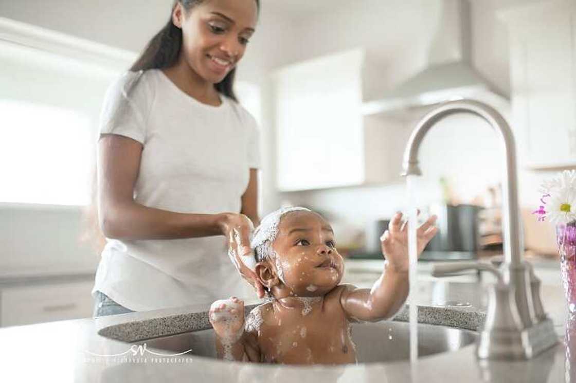 Personal hygiene for a baby Personal hygiene for a baby