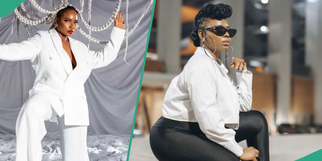 Yemi Alade adorns African-themed outfit Yemi Alade adorns African-themed outfit