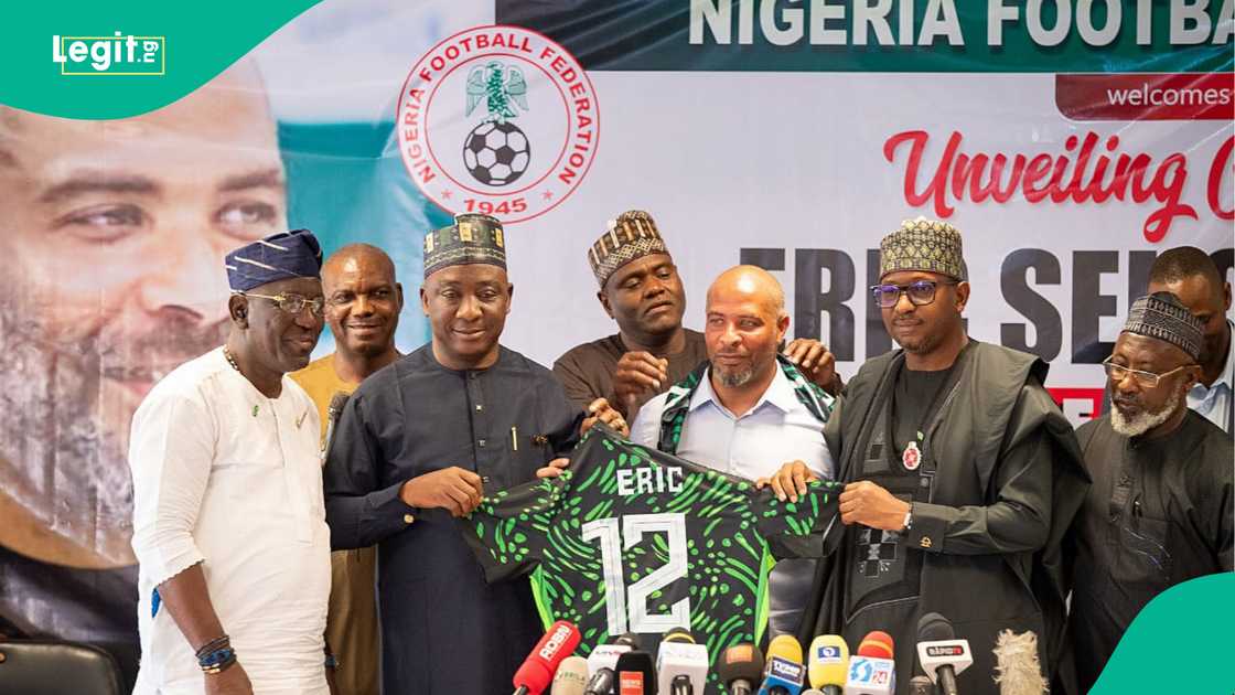Eric Chelle has been unveiled as manager of the Super Eagles team Eric Chelle has been unveiled as manager of the Super Eagles team