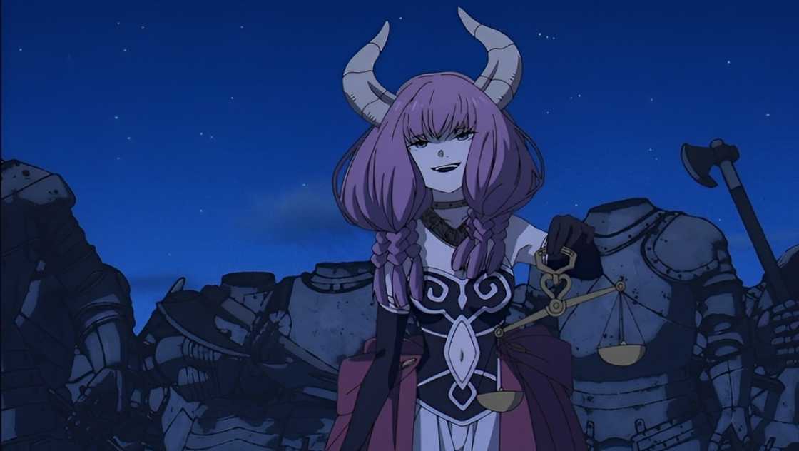 An animated illustration of Aura in Frieren. An animated illustration of Aura in Frieren.