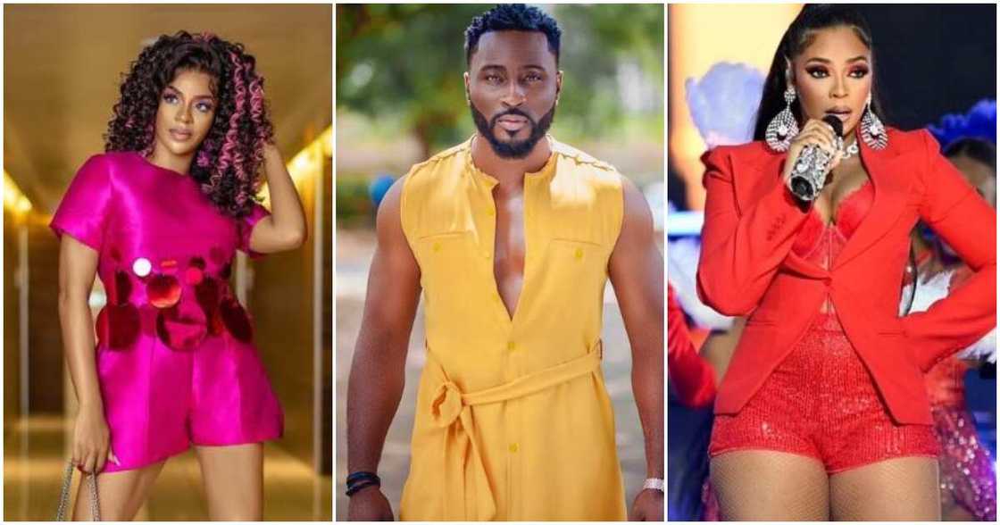 BBNaija stars Pere and Venita wih Ashanti BBNaija stars Pere and Venita wih Ashanti
