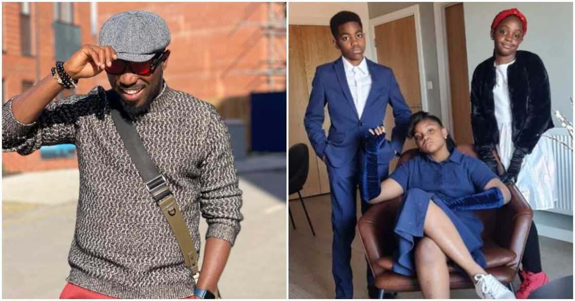 Singer Timi Dakolo and his beautiful kids