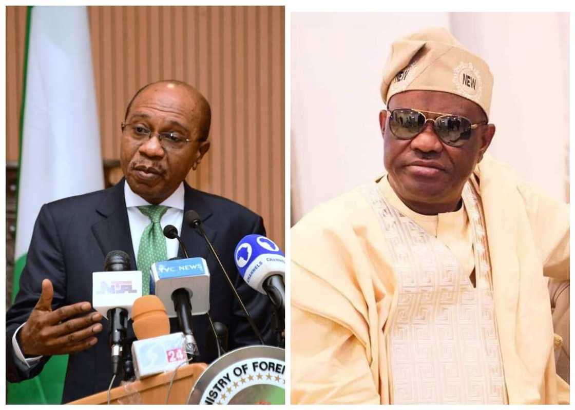 Gwamnan CBN da Wike Gwamnan CBN da Wike