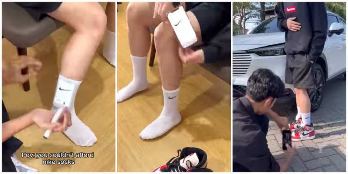 Photos of fake Nike socks Photos of fake Nike socks