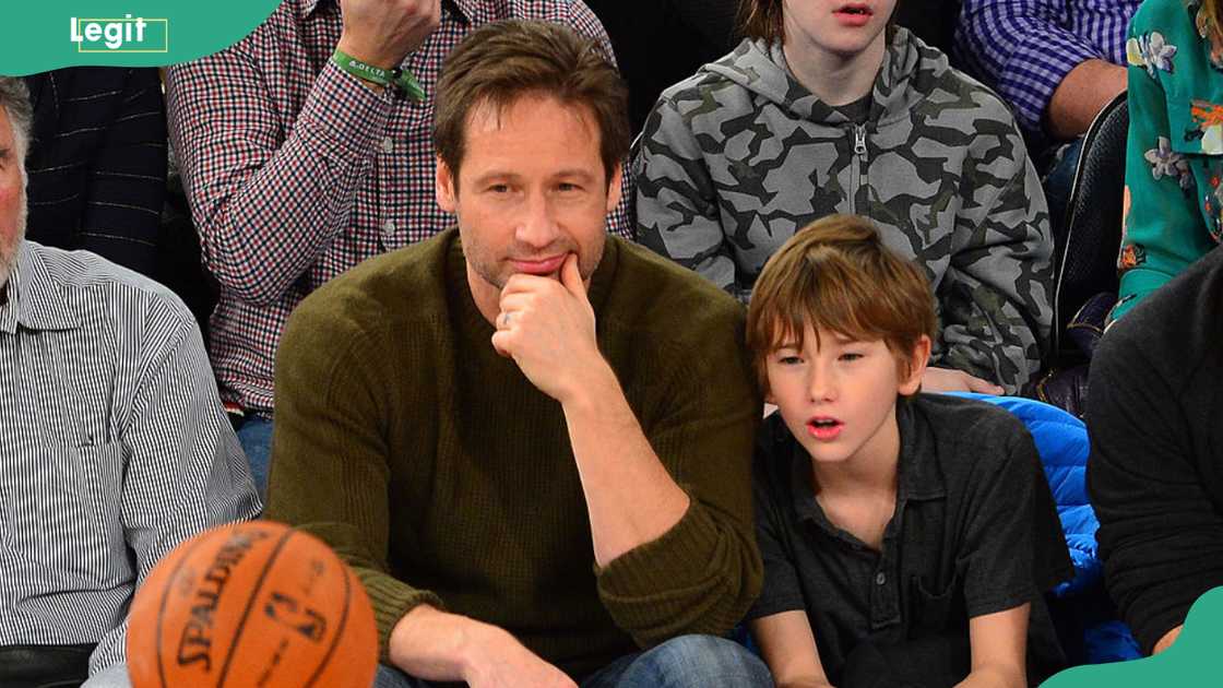 David Duchovny and Kyd Miller Duchovny at Madison Square Garden David Duchovny and Kyd Miller Duchovny at Madison Square Garden