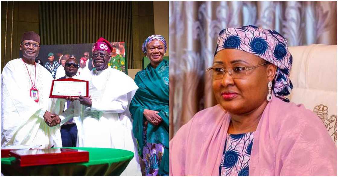 Aisha Buhari/Remi Tinubu/President Muhammadu Buhari/Bola Tinubu/Glass House/Presidential Villa/May 29/APC/2023 Election Aisha Buhari/Remi Tinubu/President Muhammadu Buhari/Bola Tinubu/Glass House/Presidential Villa/May 29/APC/2023 Election