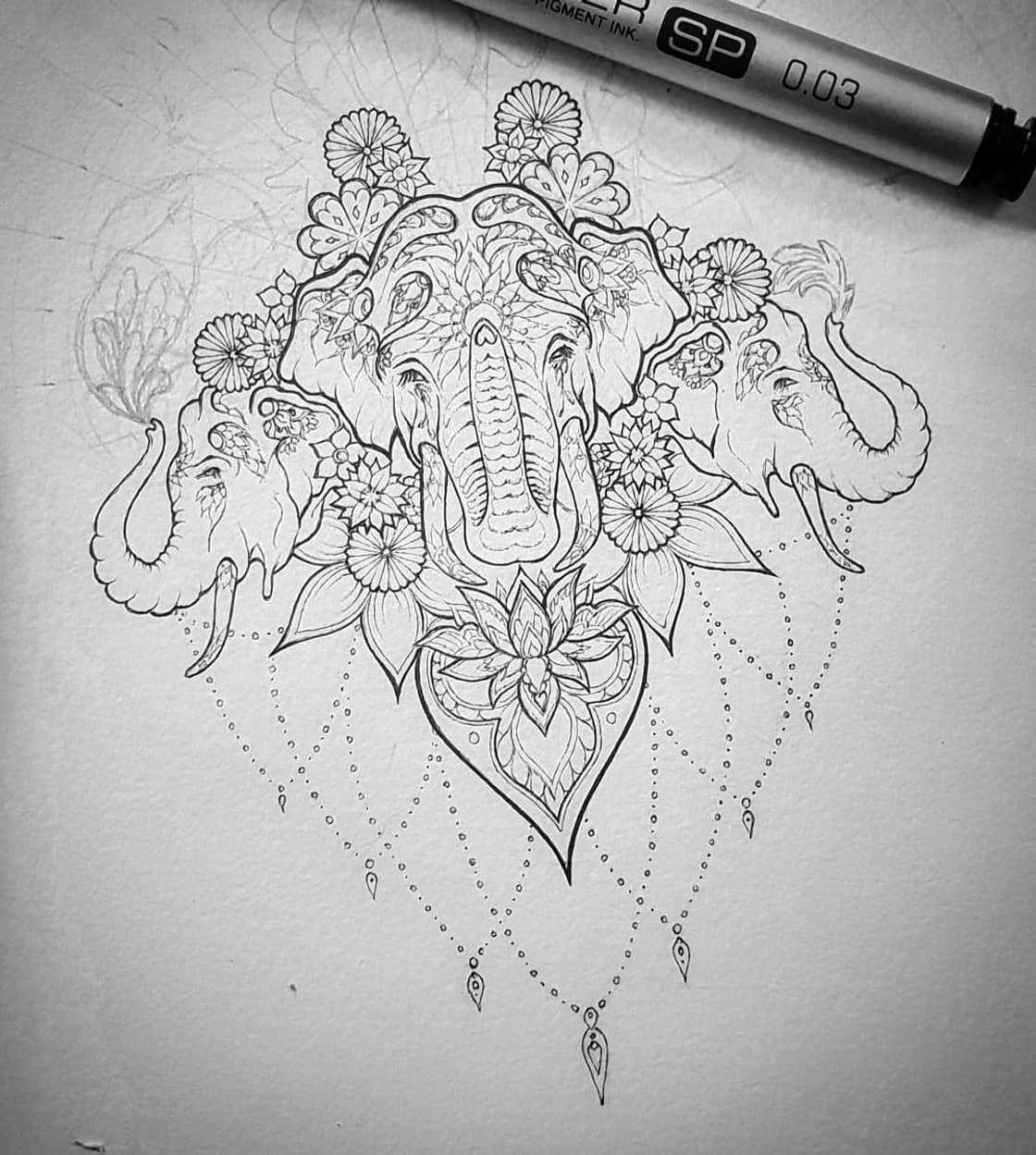 Elephant tattoo mandala Elephant tattoo mandala