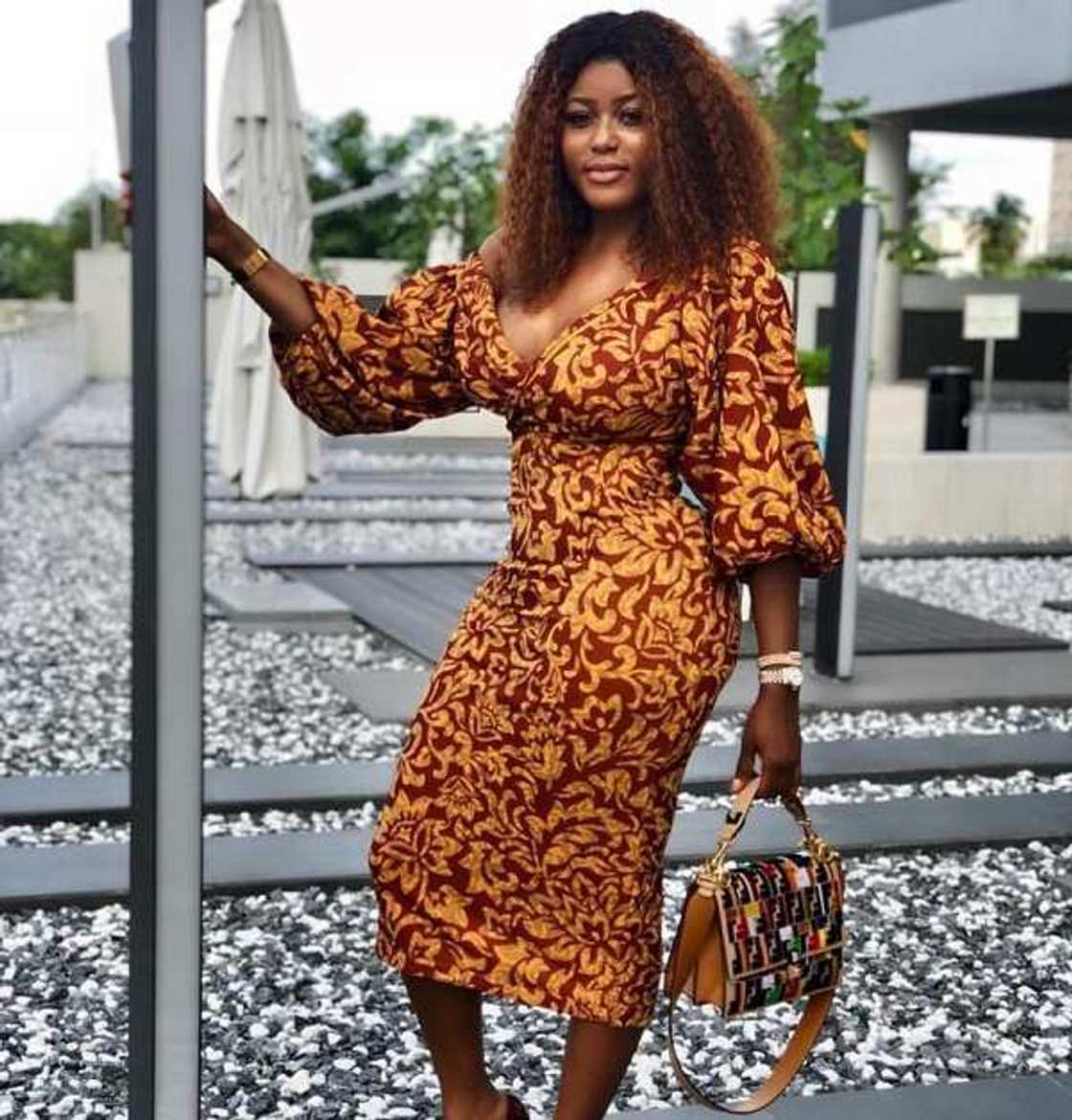 Bella Naija gown with sleeves Bella Naija gown with sleeves