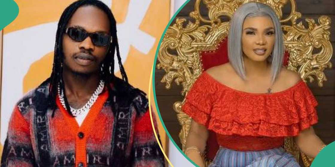 Singer Naira Marley and actress Iyabo Ojo Singer Naira Marley and actress Iyabo Ojo