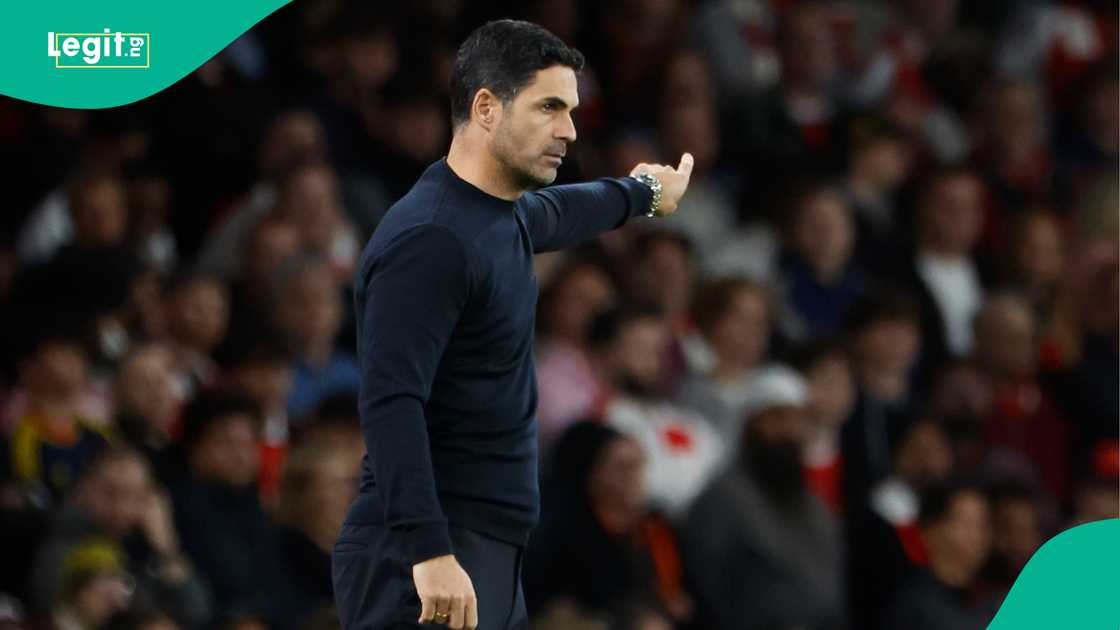 Mikel Arteta, Arsenal, Premier League, KSE Group, England. Mikel Arteta, Arsenal, Premier League, KSE Group, England.
