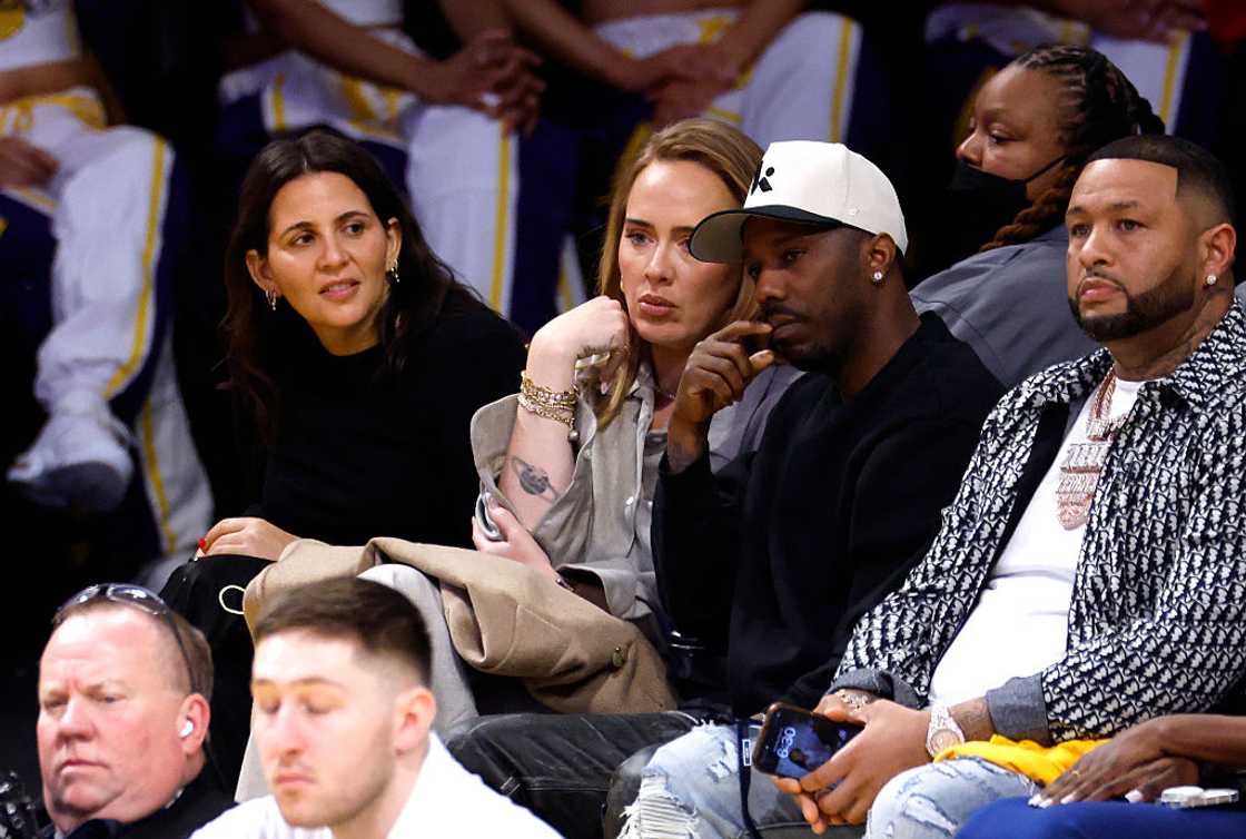 Adele and Rich Paul in Los Angeles, California