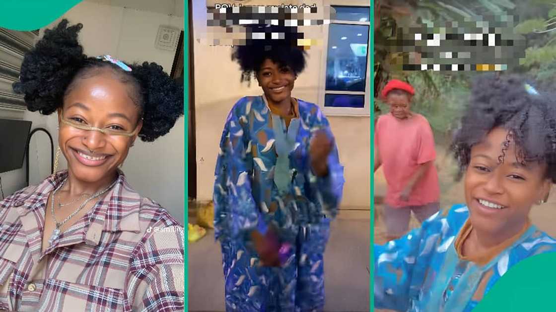 Nigerian lady travels from Abuja to Enugu in late father’s outfit to surprise mother Nigerian lady travels from Abuja to Enugu in late father’s outfit to surprise mother