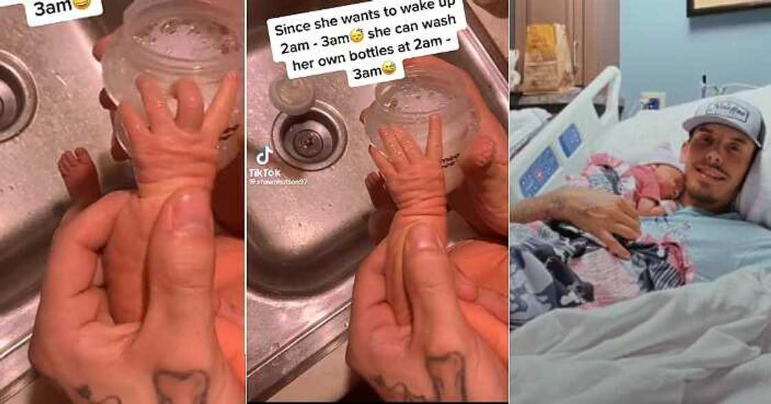 Funny dad makes daughter wash her water bottle Funny dad makes daughter wash her water bottle