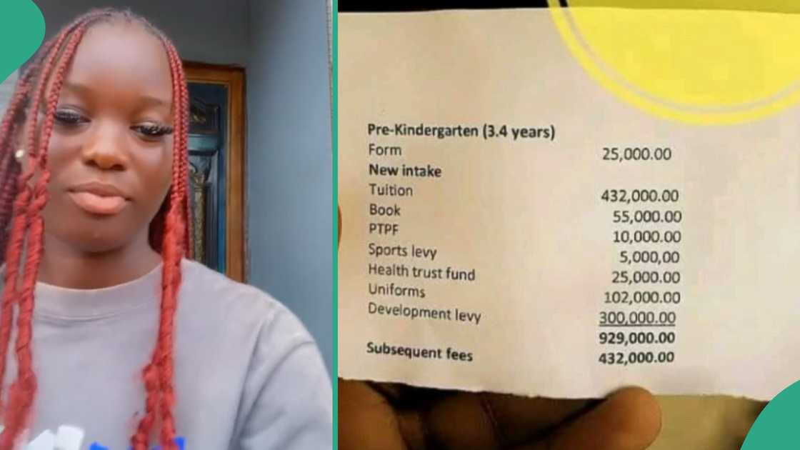 Lady shares school fees of a Nigerian school. Lady shares school fees of a Nigerian school.