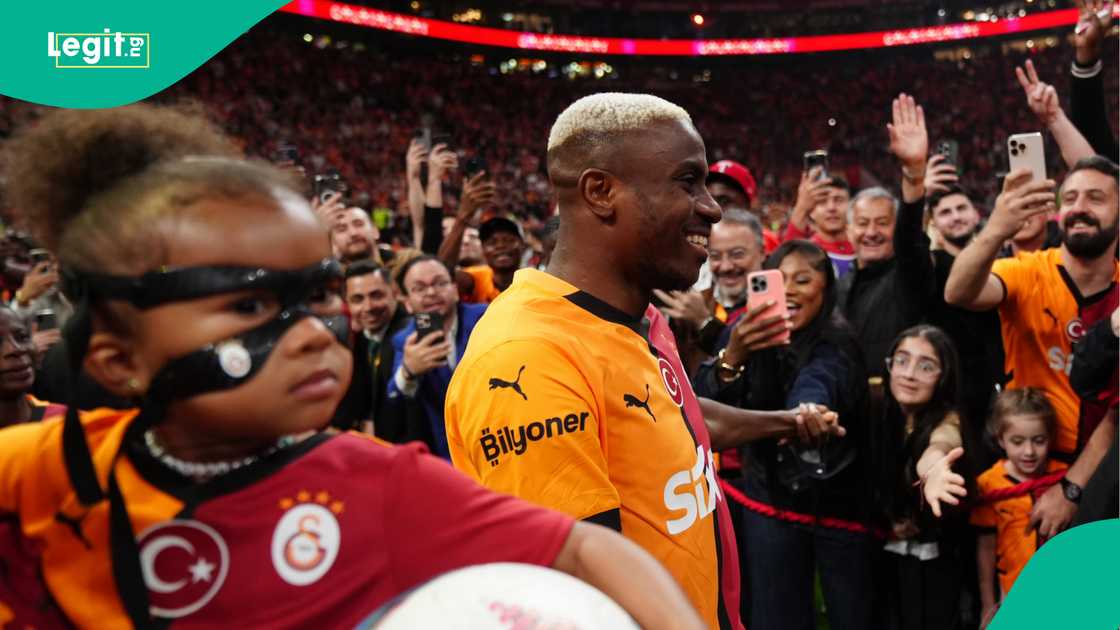 Victor Osimhen, Galatasaray, Istanbul Basaksehir, Rams Park, Istanbul, Turkiye, Super Lig. Victor Osimhen, Galatasaray, Istanbul Basaksehir, Rams Park, Istanbul, Turkiye, Super Lig.