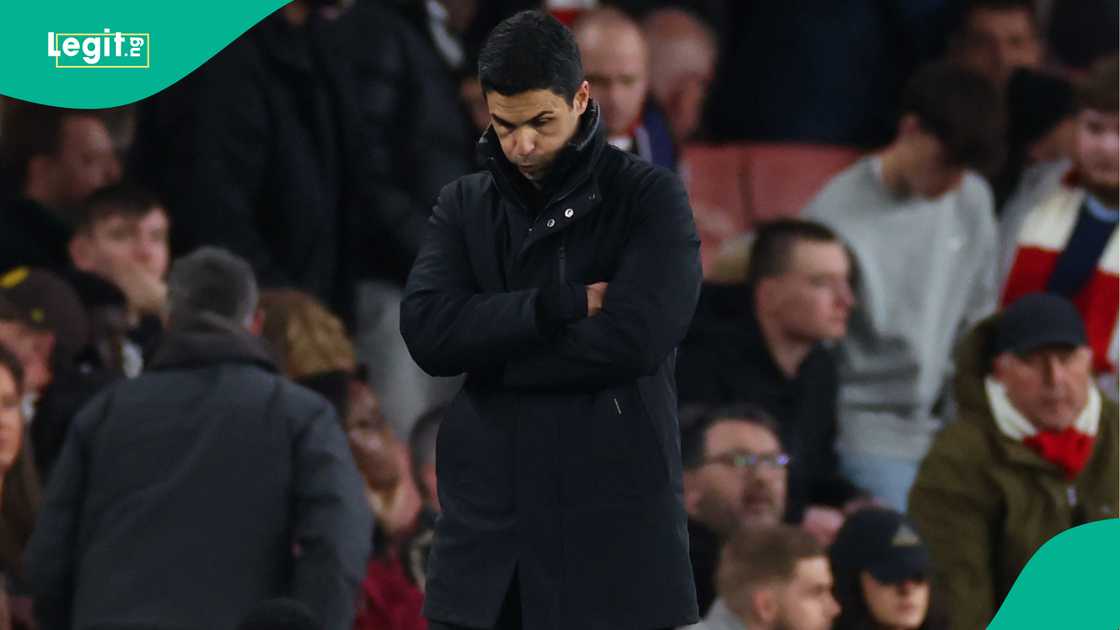 Mikel Arteta, Arsenal, Crystal Palace, Emirates Stadium, London, England, Premier League Mikel Arteta, Arsenal, Crystal Palace, Emirates Stadium, London, England, Premier League