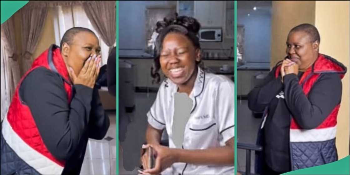 Mother's priceless reaction to seeing daughter on wig trends