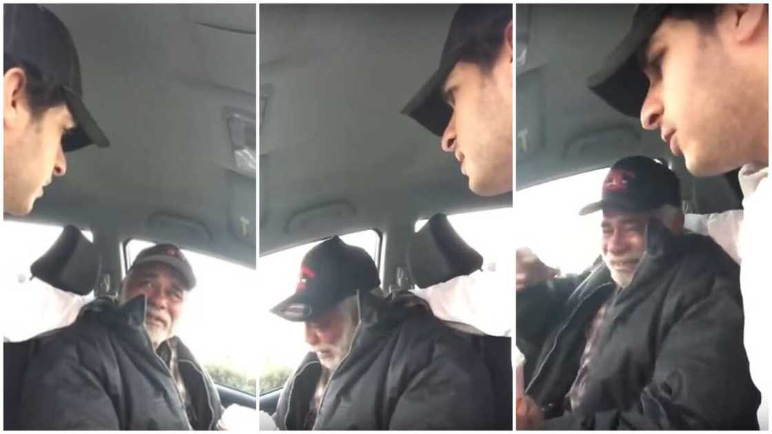 The man also opened GoFundMe for him. The man also opened GoFundMe for him.