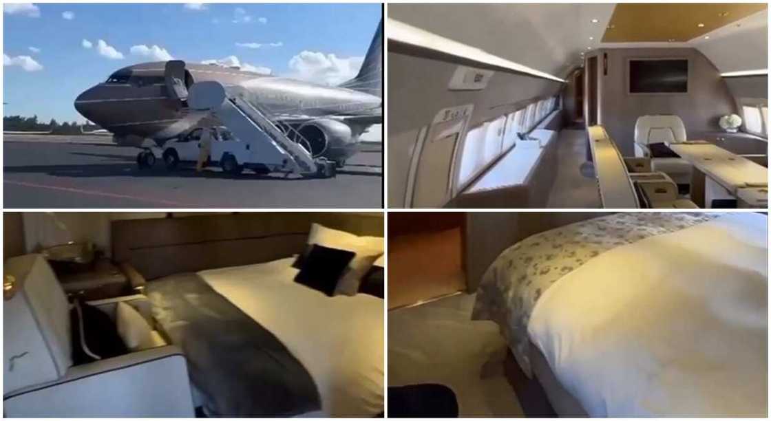 Interiors of beautiful private jet. Interiors of beautiful private jet.