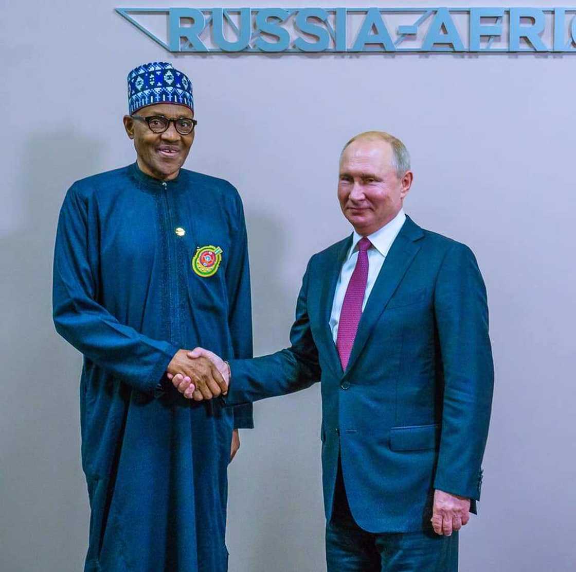 Buhari and Putin Buhari and Putin