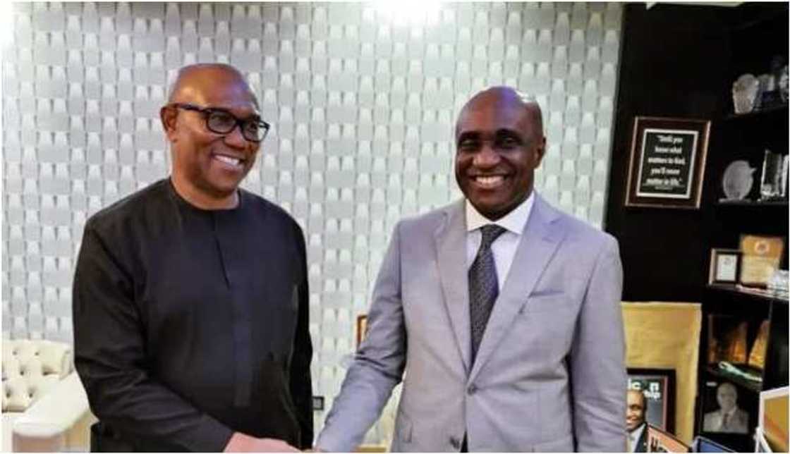 David Ibiyeomie meets Peter Obi