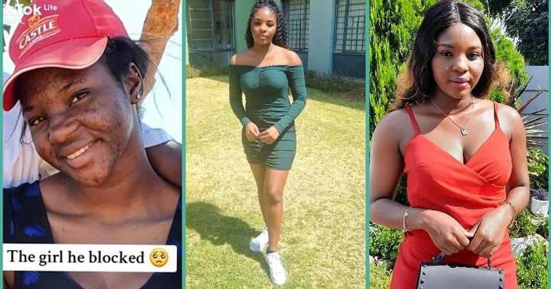 Lady flaunts her transformation after getting blocked by boyfriend
Photo credit: @shezlaura/TikTok.