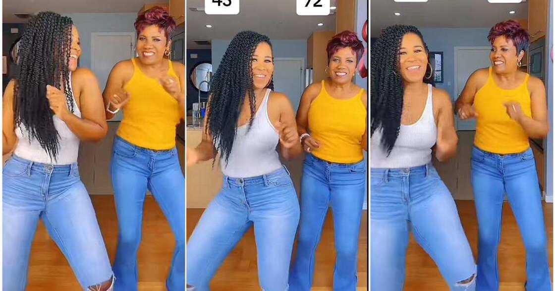 Mum and daughter burst dance moves in video Mum and daughter burst dance moves in video