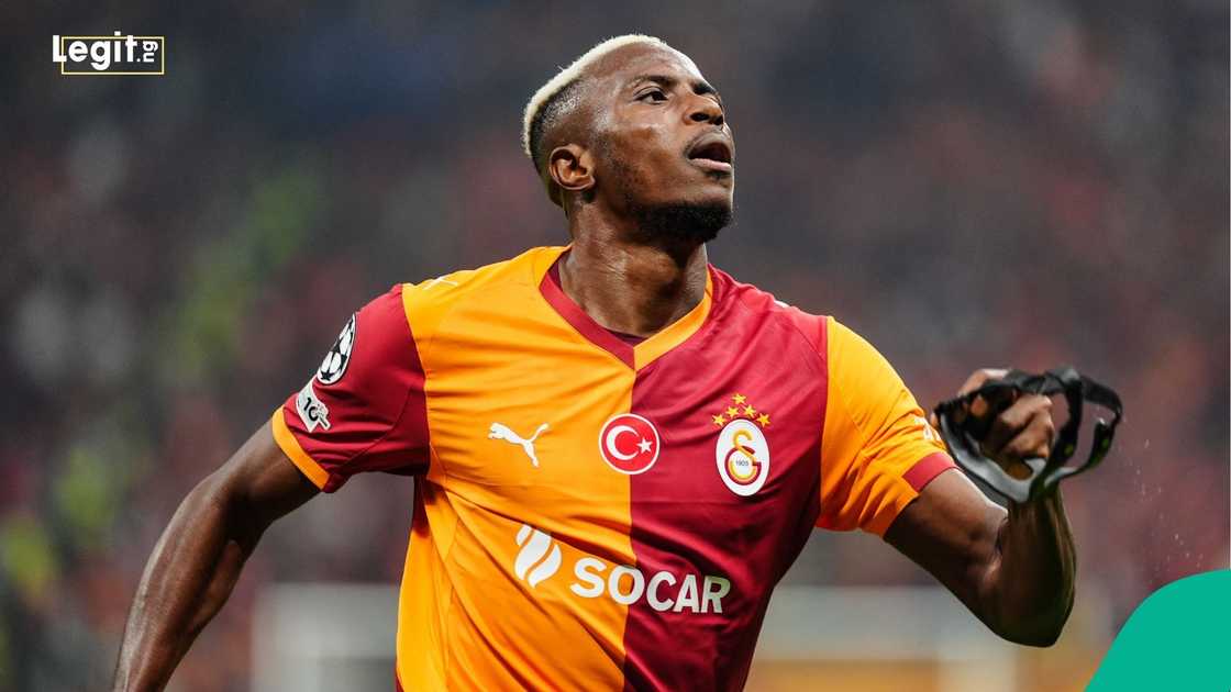Victor Osimhen, Galatasaray, Nigeria, UEFA Champions League, RAMS Park, Istanbul. Victor Osimhen, Galatasaray, Nigeria, UEFA Champions League, RAMS Park, Istanbul.