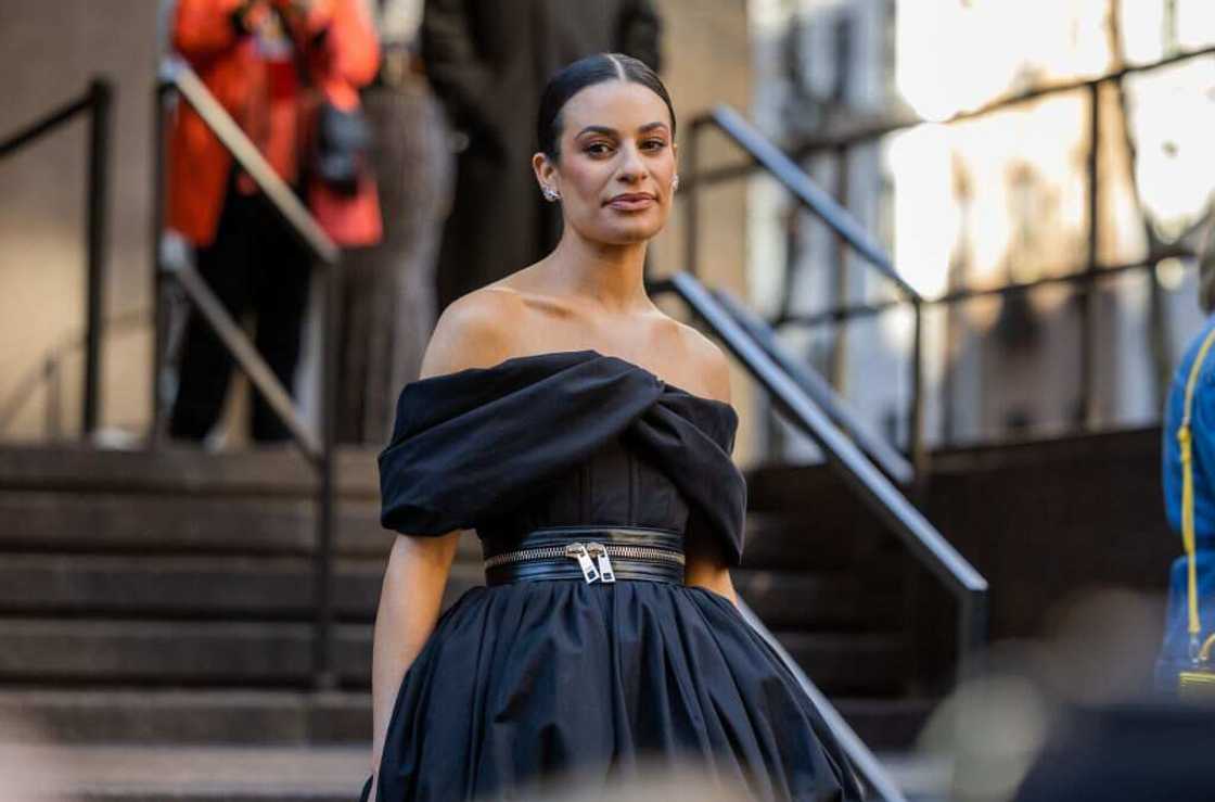 Lea Michele at the 2023 New York Fashion Week. Lea Michele at the 2023 New York Fashion Week.