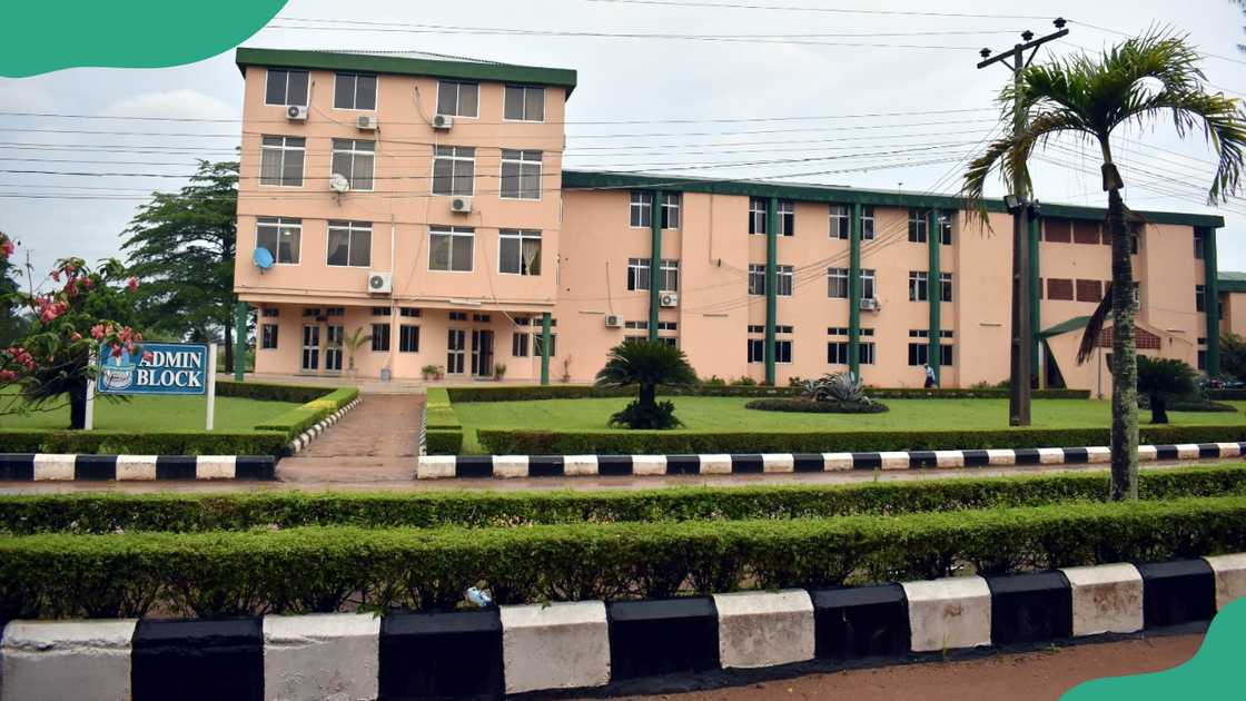 Crawford University admission block.