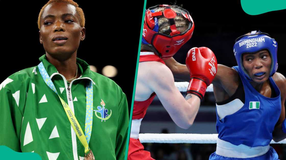 Cynthia Ogunsemilore at the 2022 Commonwealth Games in Birmingham, England Cynthia Ogunsemilore at the 2022 Commonwealth Games in Birmingham, England