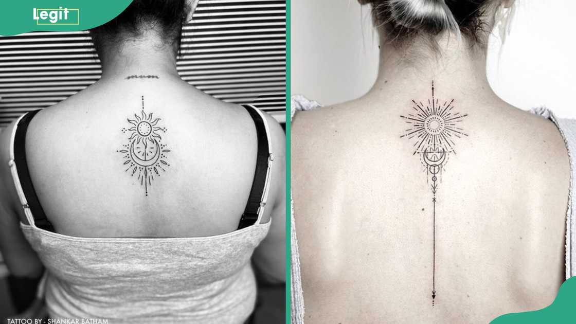 The sun and moon tattoo