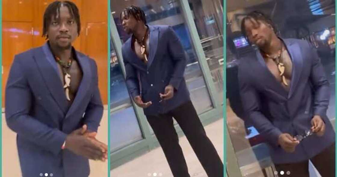 Netizens criticise VeryDarkMan's outfit to event in Abuja Netizens criticise VeryDarkMan's outfit to event in Abuja