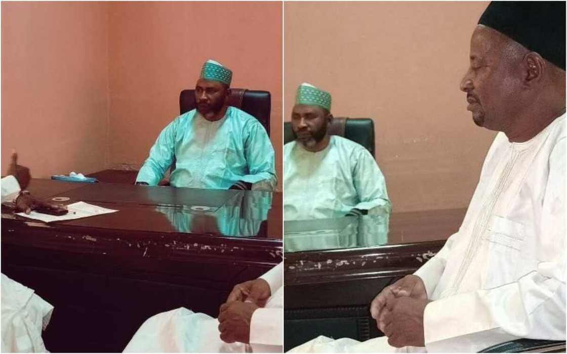 Hotuna cikin labari: Alaramma Ahmad Sulaiman ya shiga ofis, ya mika godiya ga Allah Hotuna cikin labari: Alaramma Ahmad Sulaiman ya shiga ofis, ya mika godiya ga Allah