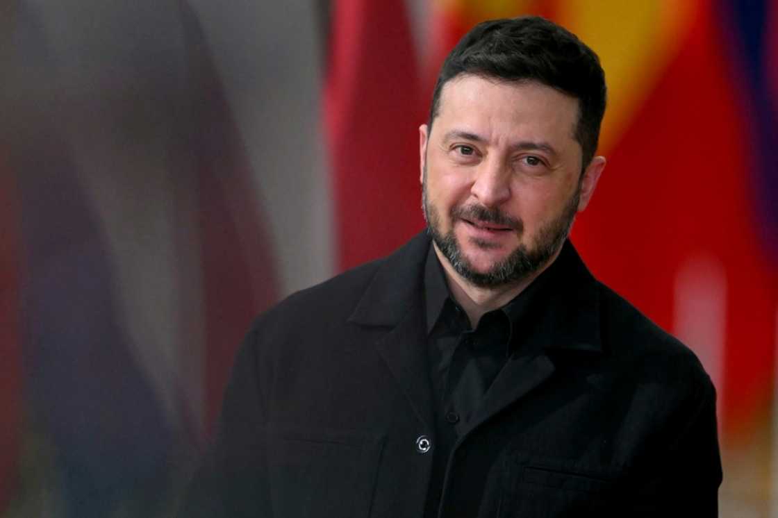 Ukraine's President Volodymyr Zelensky said the imposition of US sanctions against Russia sent a 'strong and much-needed message' Ukraine's President Volodymyr Zelensky said the imposition of US sanctions against Russia sent a 'strong and much-needed message'