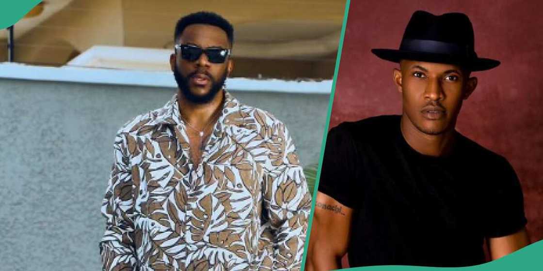 BBNaija:Ebuka and Gideon visit housemates